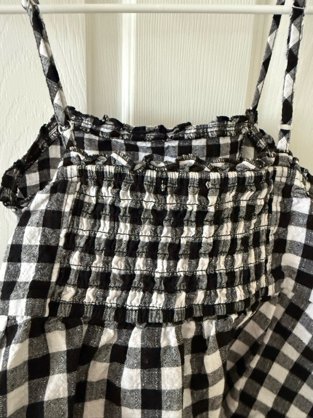 love on a hanger Black & White Gingham Peplum Cami - Picture 5 of 5